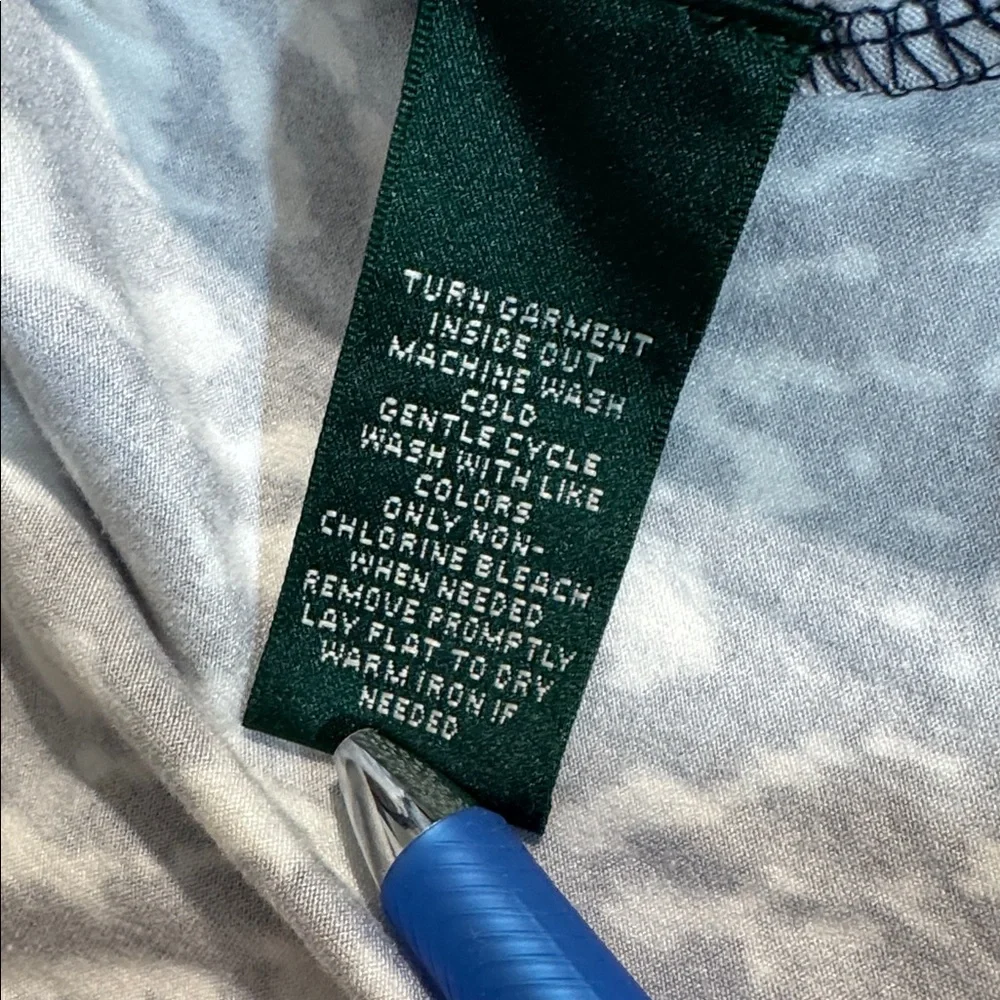 Ralph Lauren Navy and White Palazzo Pants